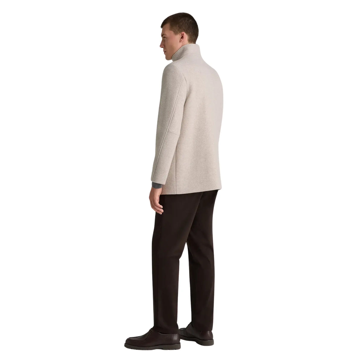 Buy Remus Uomo Beige Jacob Tailored Overcoat | Coatss at Woven Durham