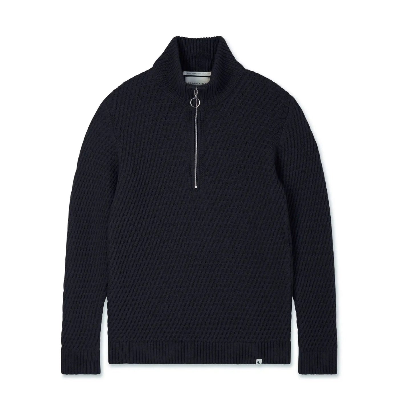 Buy Peregrine Birchall Quarter-Zip Jumper - Navy | Zip-Up Jumperss at Woven Durham