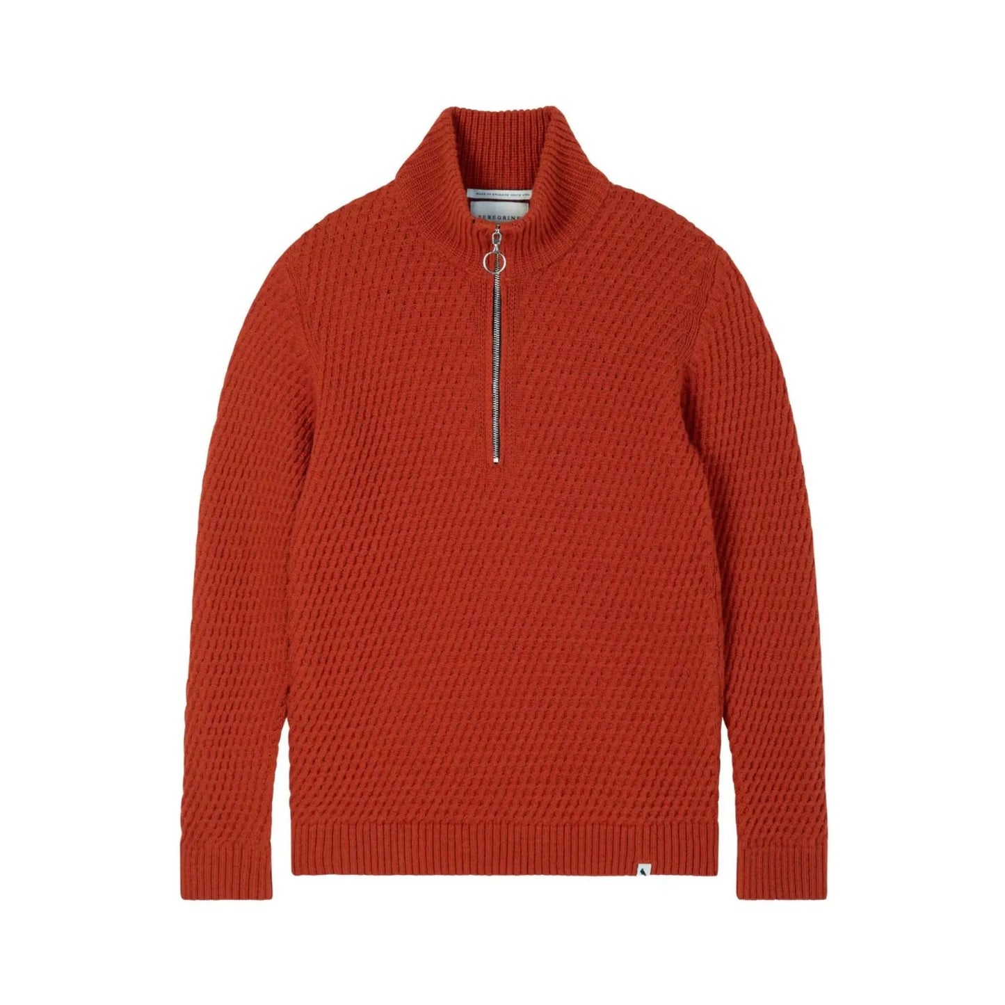 Buy Peregrine Birchall Quarter-Zip Jumper - Orange | Zip-Up Jumperss at Woven Durham