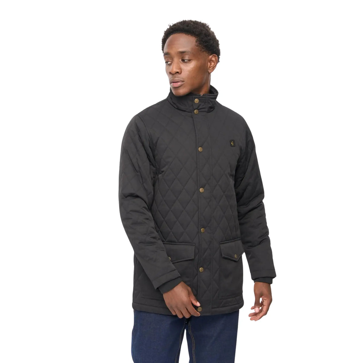 Buy Gabicci Vintage Black Beltram Padded Coat | Coatss at Woven Durham