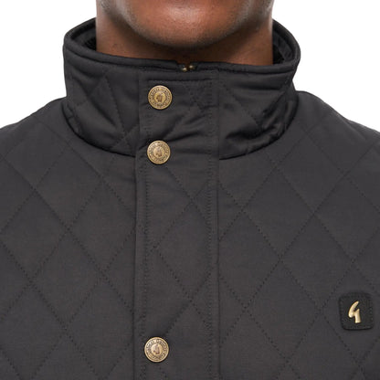 Buy Gabicci Vintage Black Beltram Padded Coat | Coatss at Woven Durham