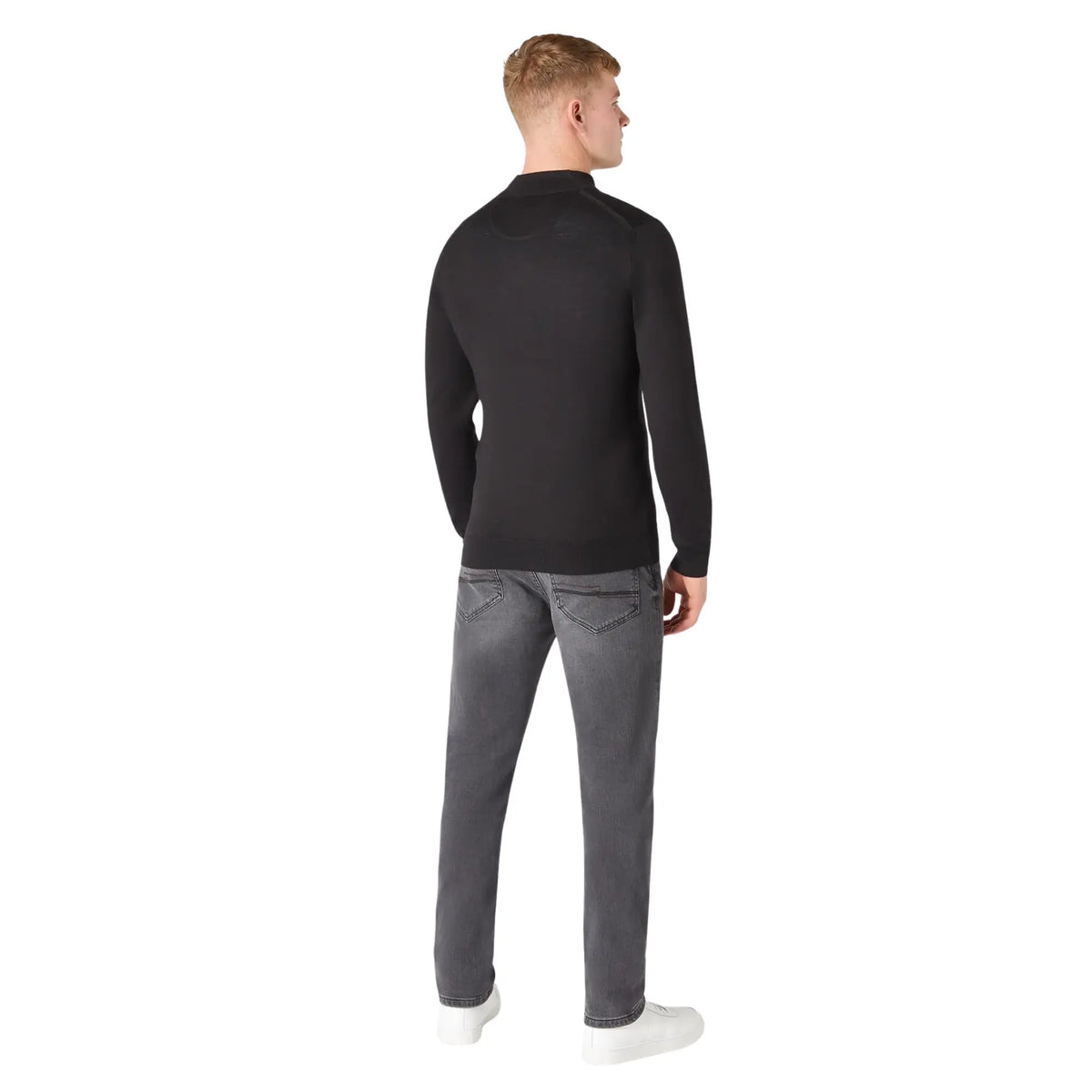 Buy Remus Uomo Black Half Zip Jumper | Zip-Up Jumperss at Woven Durham