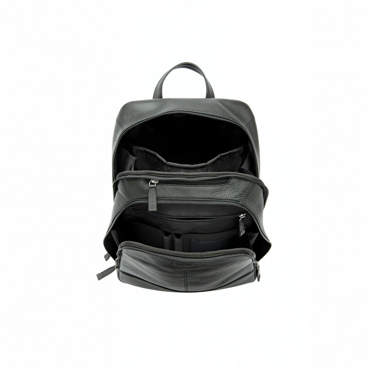 Buy Loake Black Waterloo Leather Rucksack | Backpacks at Woven Durham