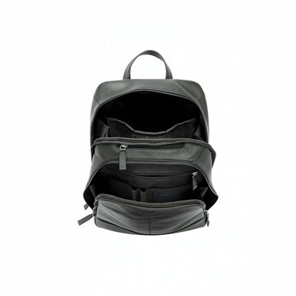 Buy Loake Black Waterloo Leather Rucksack | Backpacks at Woven Durham