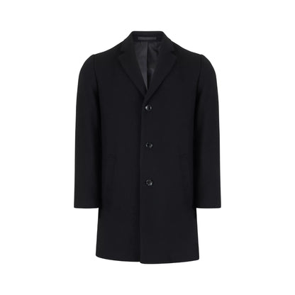 Buy Daniel Grahame Black Wool-Blend Regular Fit Tailored Overcoat | Suit Jacketss at Woven Durham