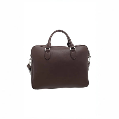 Buy Bessie London Bobby Coffee Soft Briefcase | Briefcases at Woven Durham