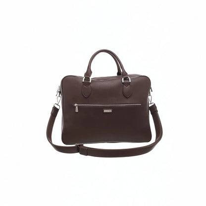 Buy Bessie London Bobby Coffee Soft Briefcase | Briefcases at Woven Durham