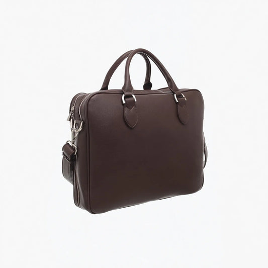 Buy Bessie London Bobby Coffee Soft Briefcase | Briefcases at Woven Durham