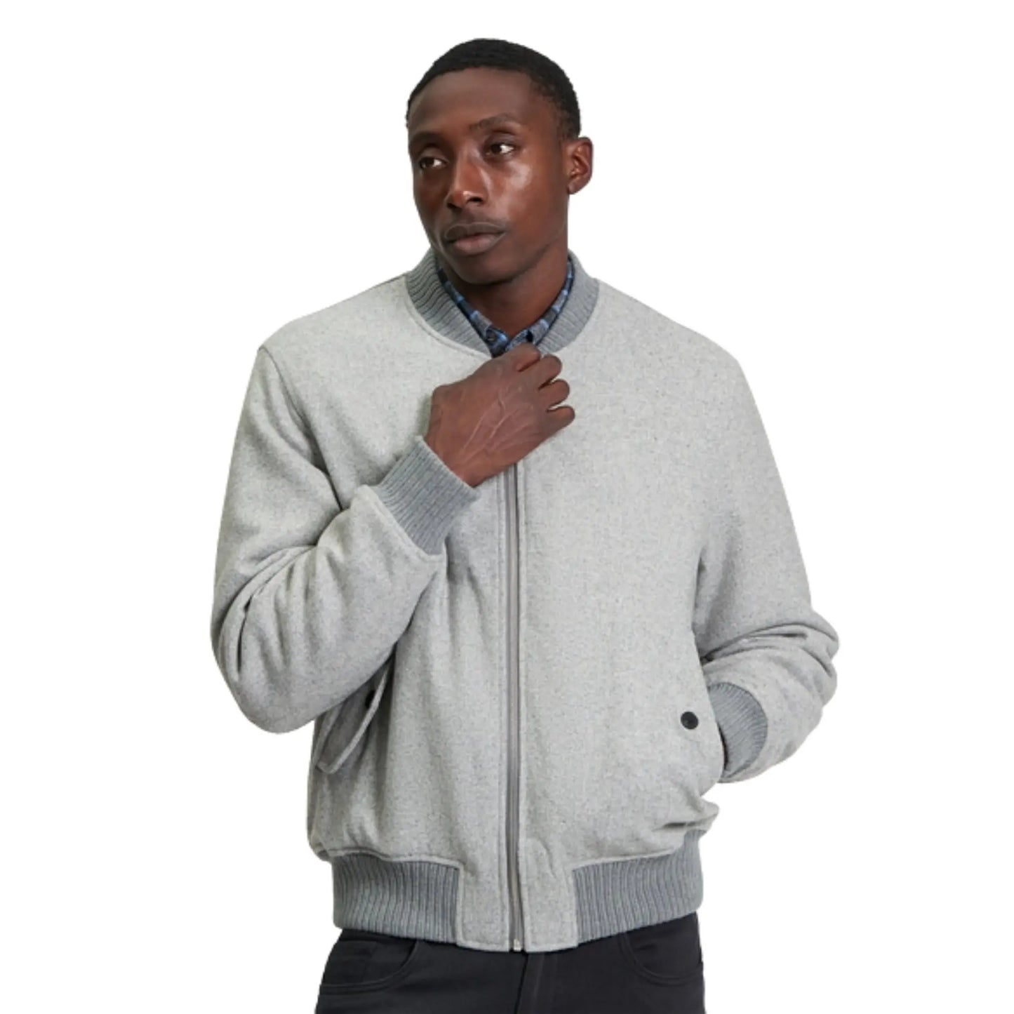 Buy Ben Sherman Bomber Jacket - Grey | Harrington Jacketss at Woven Durham