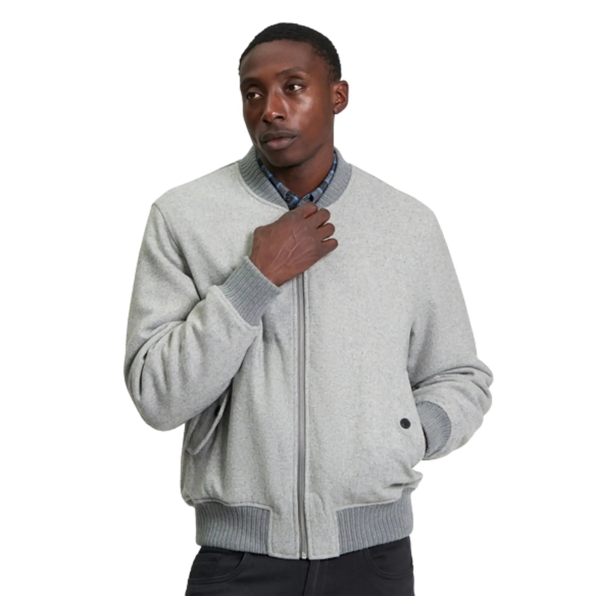 Buy Ben Sherman Bomber Jacket - Grey | Harrington Jacketss at Woven Durham
