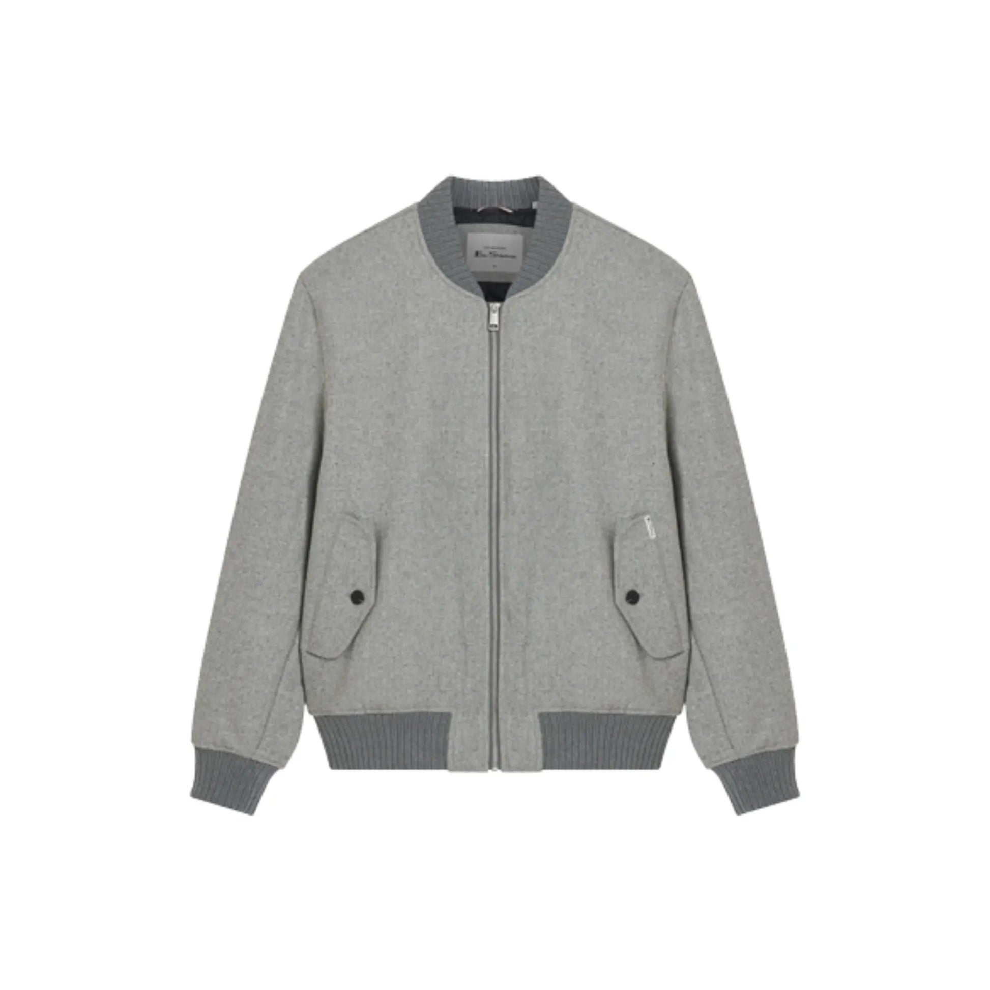 Buy Ben Sherman Bomber Jacket - Grey | Harrington Jacketss at Woven Durham