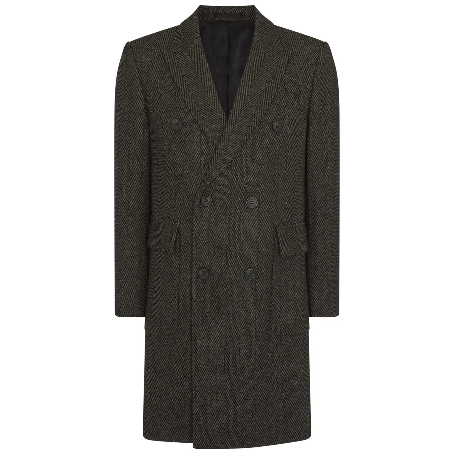 Buy Remus Uomo Brady Double Breasted Overcoat - Brown | Overcoatss at Woven Durham