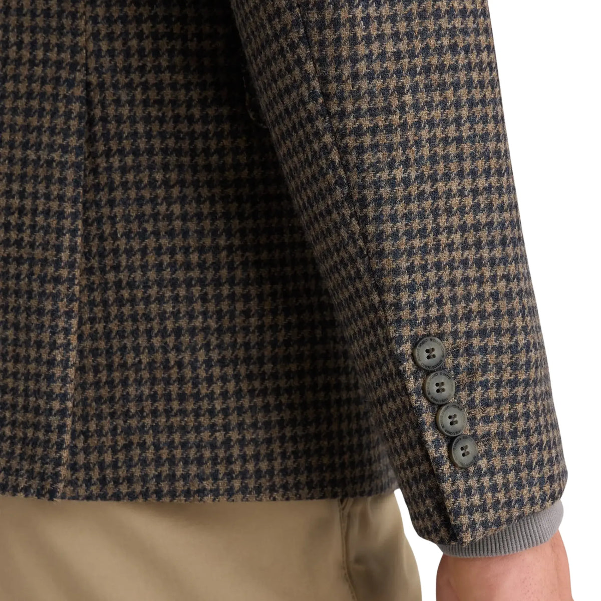 Buy Remus Uomo Brown Houndstooth Alto Blazer | Blazerss at Woven Durham