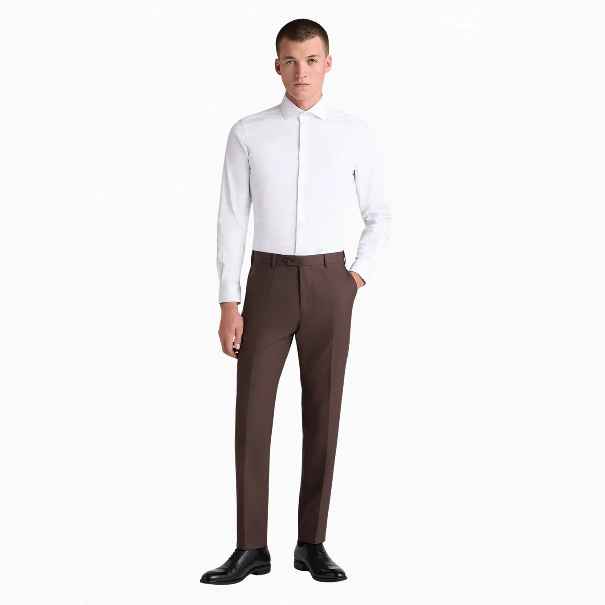 Buy Remus Uomo Brown Massa Suit Trouser | Suit Trouserss at Woven Durham