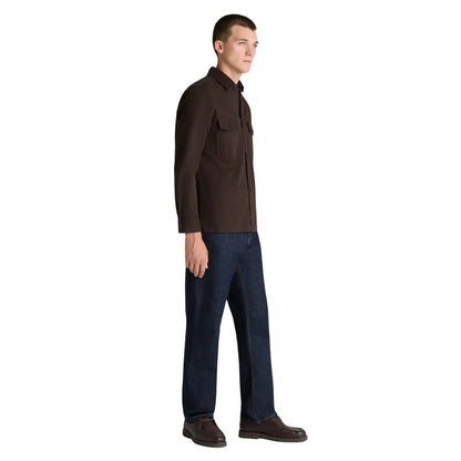 Buy Remus Uomo Brown Paolo Overshirt | Overshirtss at Woven Durham