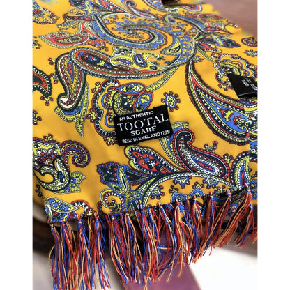 Buy Tootal Butterscotch Swirl Paisley Silk Scarf | Aviator Scarvess at Woven Durham