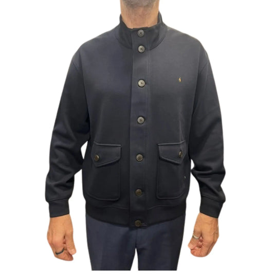 Buy Gabicci Vintage Button Through Jacket - Navy | Bomber Jacketss at Woven Durham