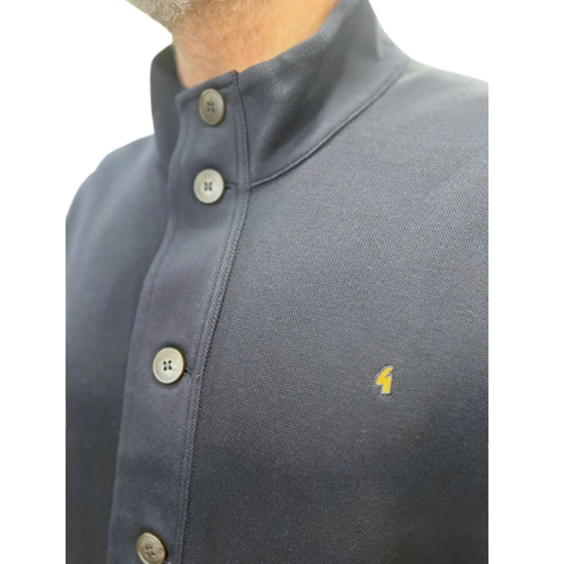 Buy Gabicci Vintage Button Through Jacket - Navy | Bomber Jacketss at Woven Durham