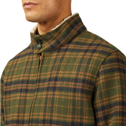 Camo Pattern Dark Green Harrington