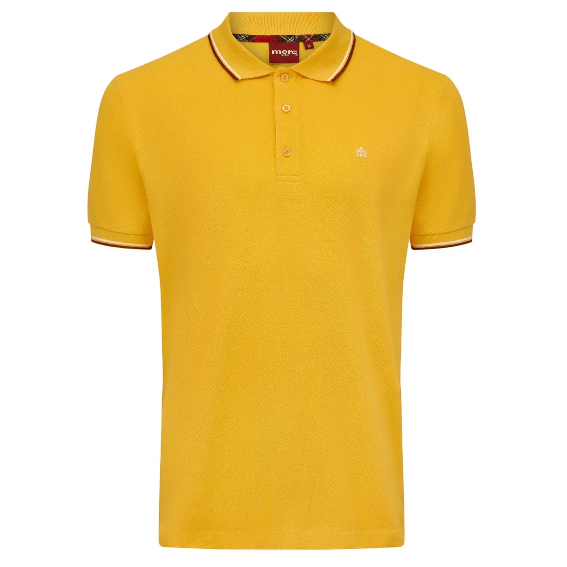 Buy Merc London Card Polo Shirt - Ochre | Short-Sleeved Polo Shirtss at Woven Durham