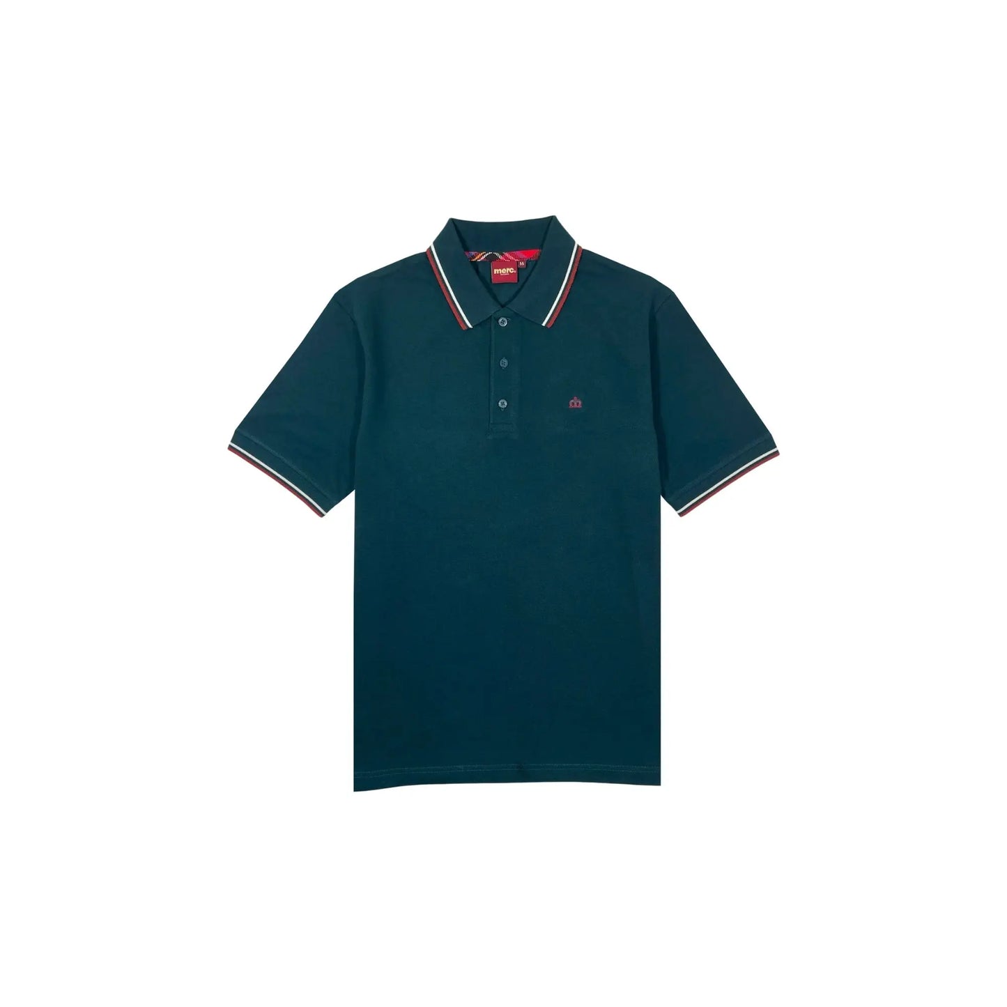 Buy Merc London Card Polo Shirt - Teal | Short-Sleeved Polo Shirtss at Woven Durham