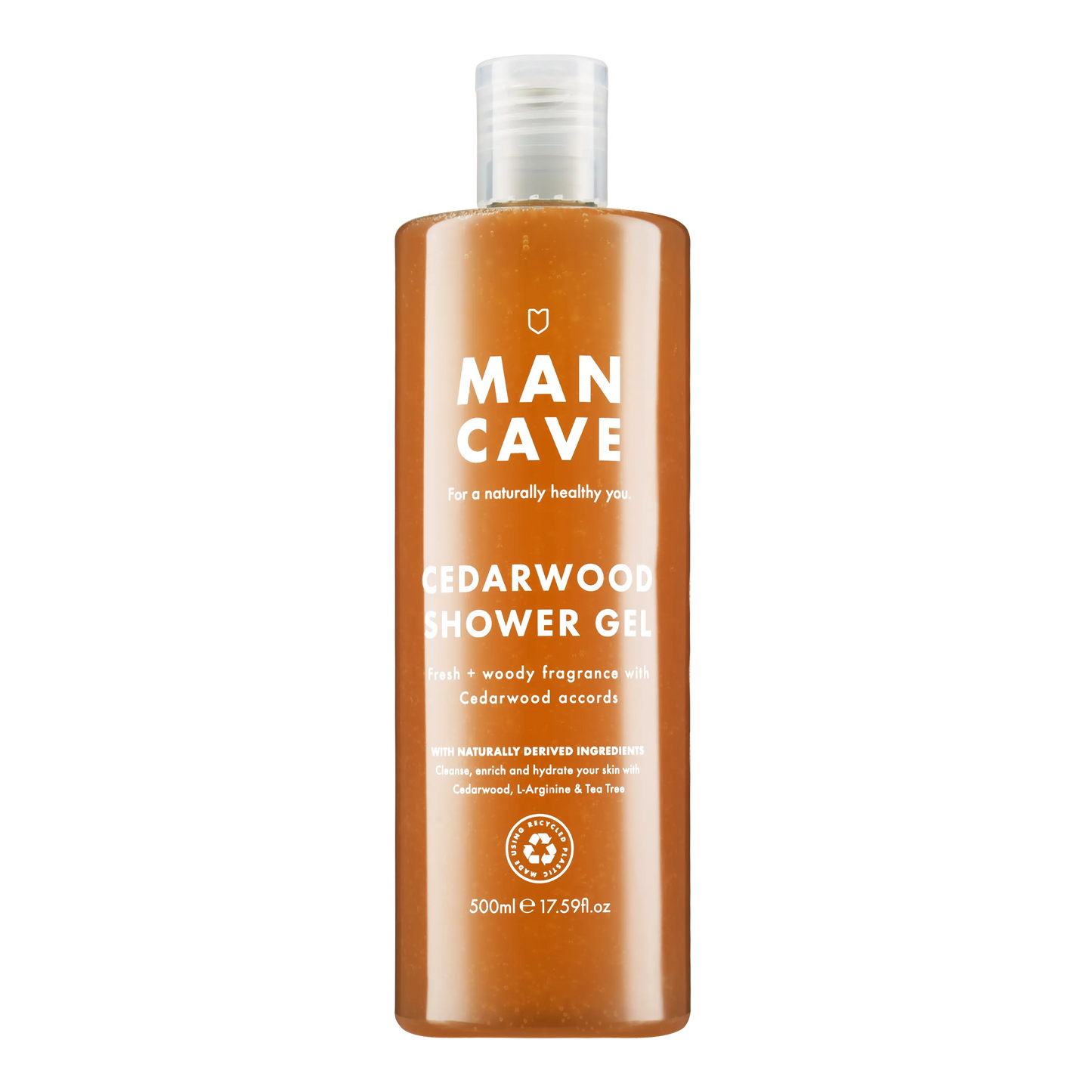 Buy ManCave Cedarwood Shower Gel 500ml, Mens Shower Gel, Fathers Day | s at Woven Durham
