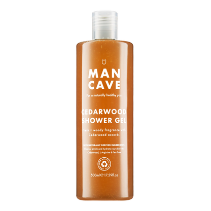 Buy ManCave Cedarwood Shower Gel 500ml, Mens Shower Gel, Fathers Day | s at Woven Durham