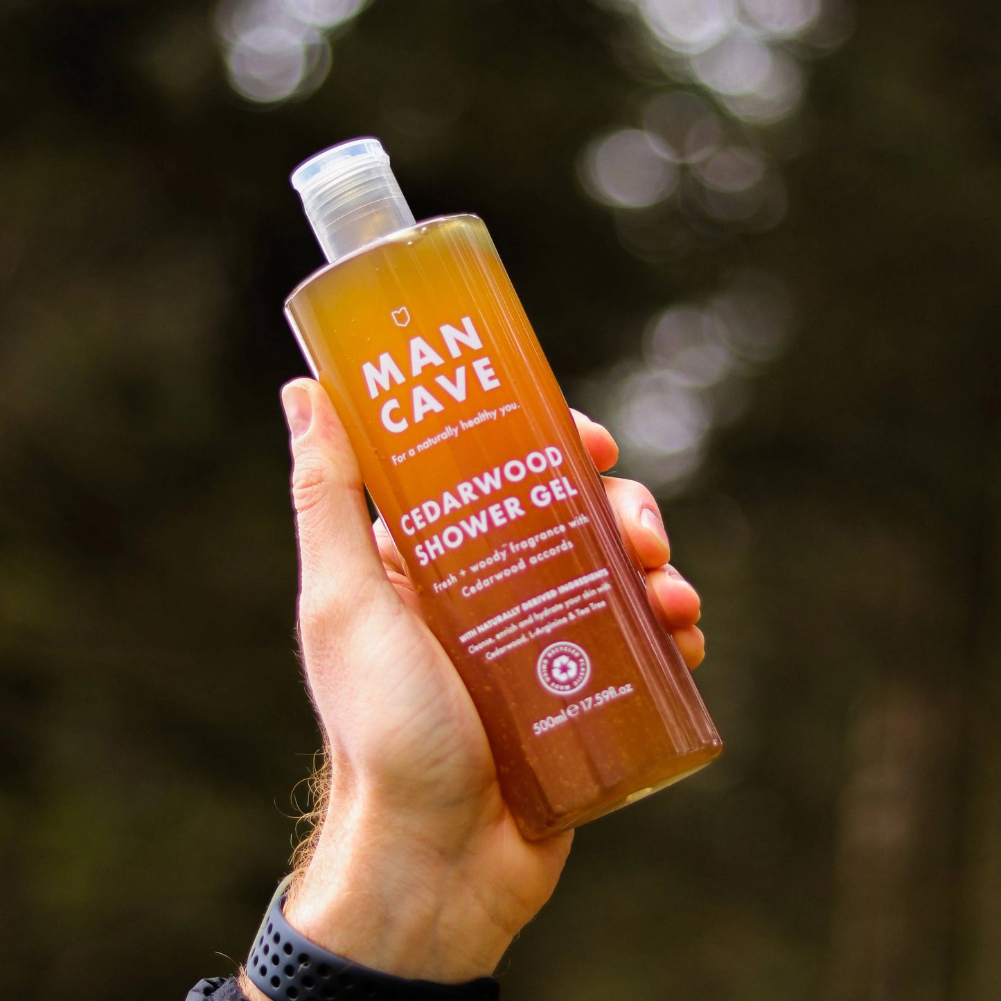 Buy ManCave Cedarwood Shower Gel 500ml, Mens Shower Gel, Fathers Day | s at Woven Durham