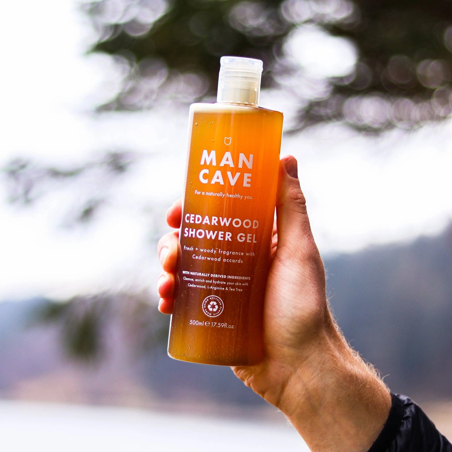 Buy ManCave Cedarwood Shower Gel 500ml, Mens Shower Gel, Fathers Day | s at Woven Durham