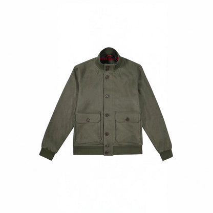 Buy Merc London Cliff Khaki Bomber Jacket | Harrington Jacketss at Woven Durham