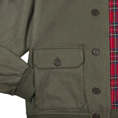 Buy Merc London Cliff Khaki Bomber Jacket | Harrington Jacketss at Woven Durham