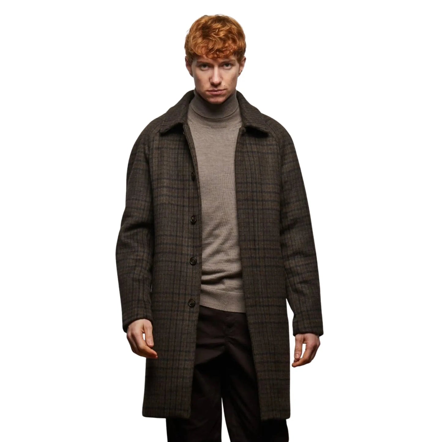 Buy Guards London Coldstream Check Overcoat - Brown | Coatss at Woven Durham