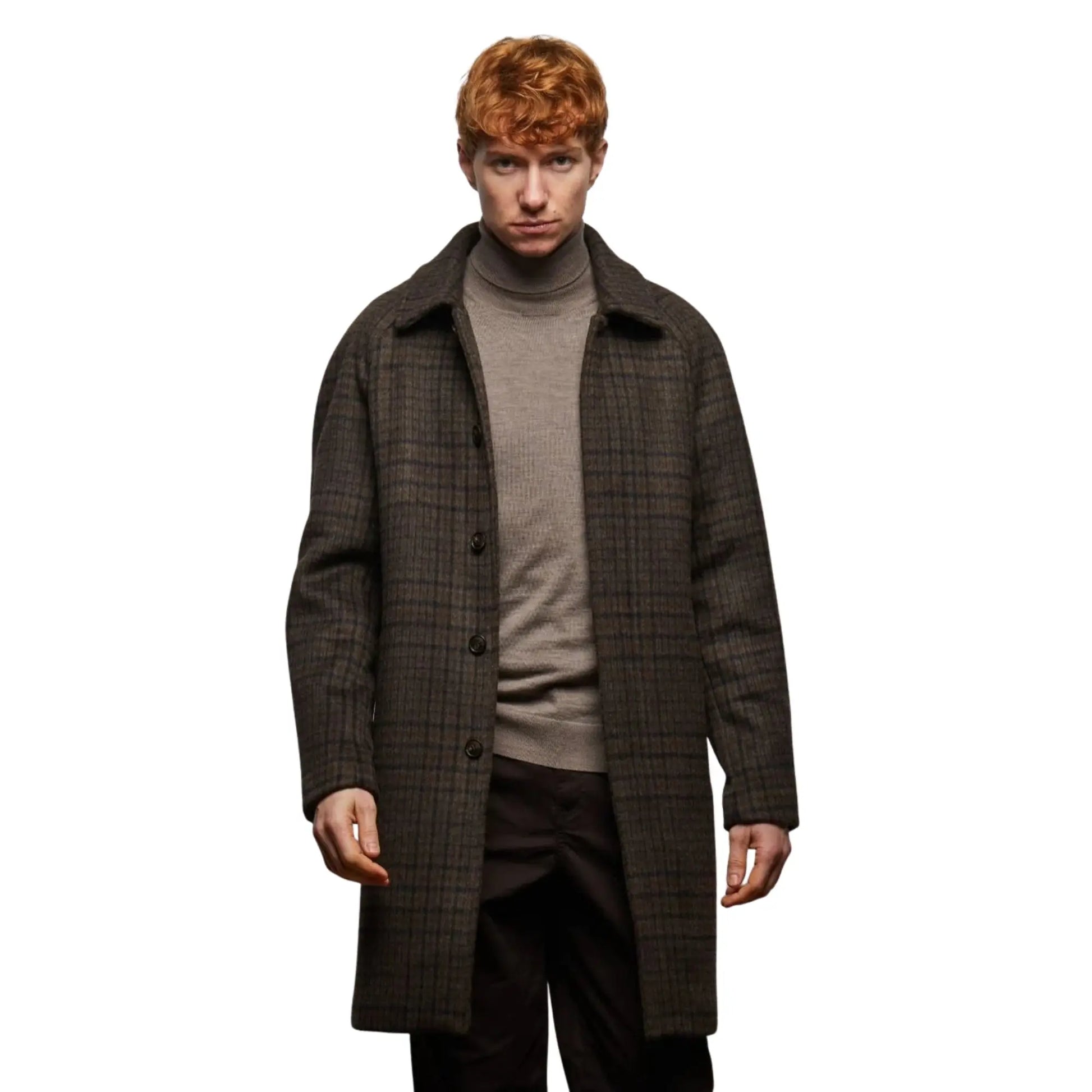 Buy Guards London Coldstream Check Overcoat - Brown | Coatss at Woven Durham