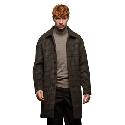 Buy Guards London Coldstream Check Overcoat - Brown | Coatss at Woven Durham