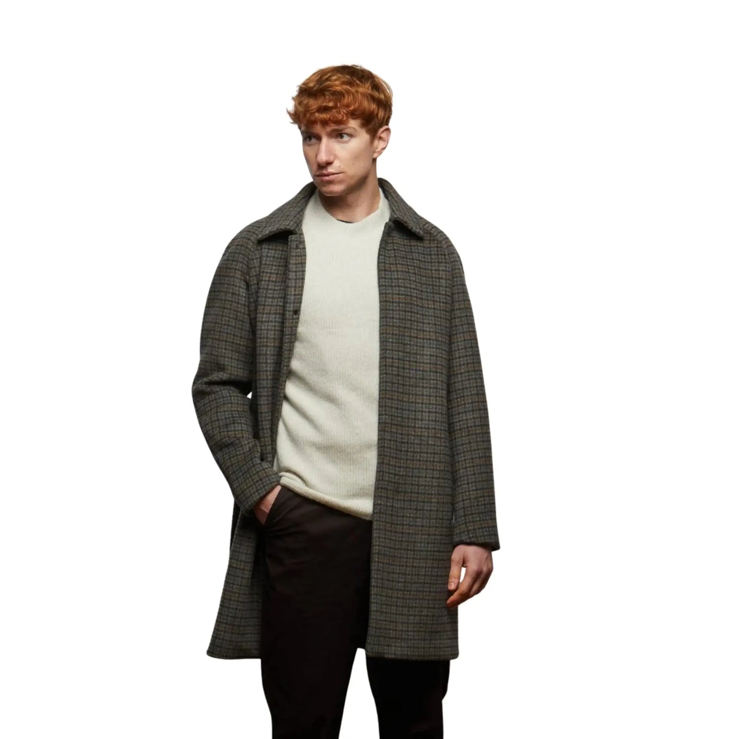 Buy Guards London Coldstream Check Overcoat - Grey | Coatss at Woven Durham