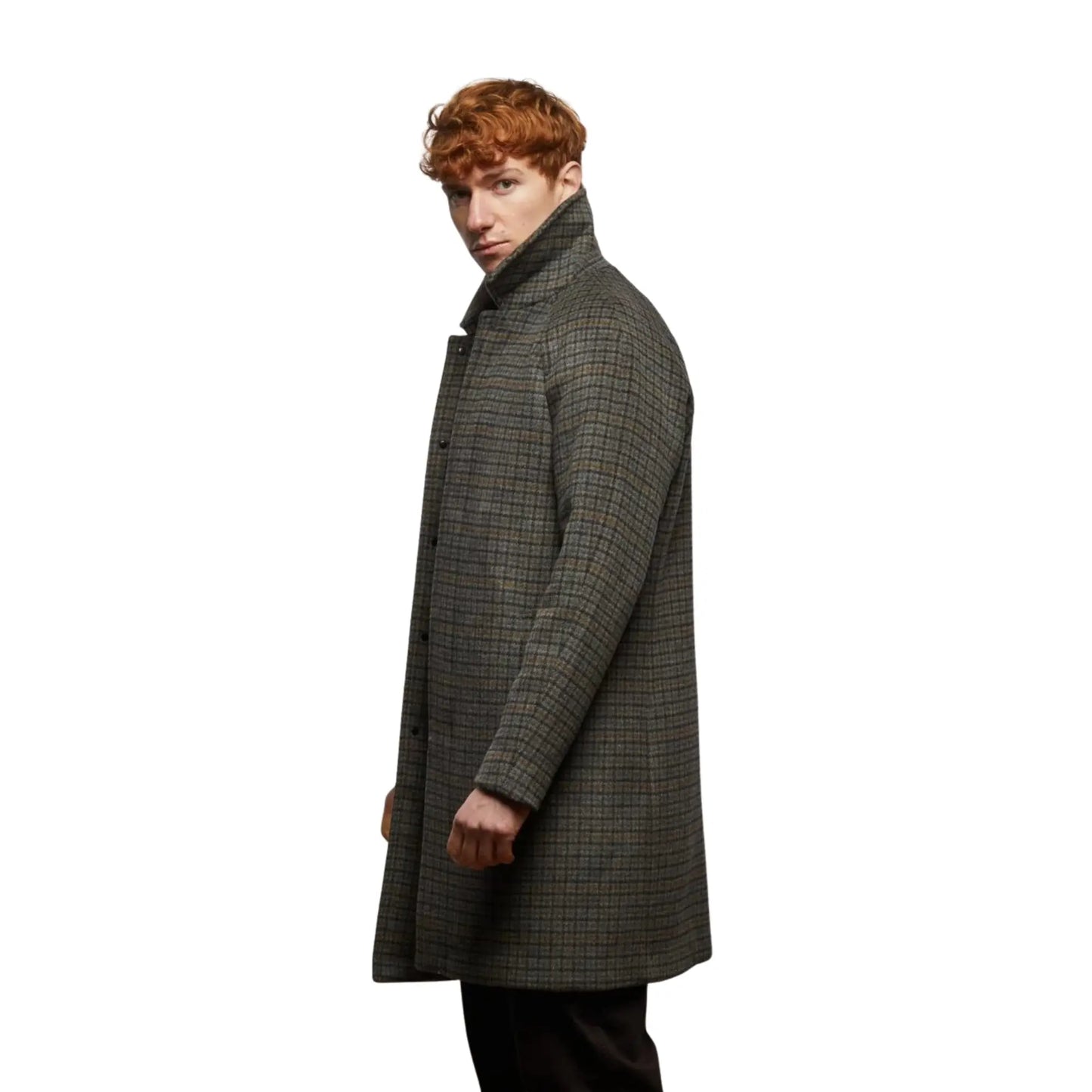Buy Guards London Coldstream Check Overcoat - Grey | Coatss at Woven Durham