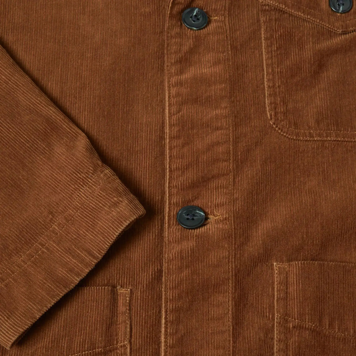 Buy Douglas & Grahame Cord Button Through Rust Jacket | Overcoatss at Woven Durham