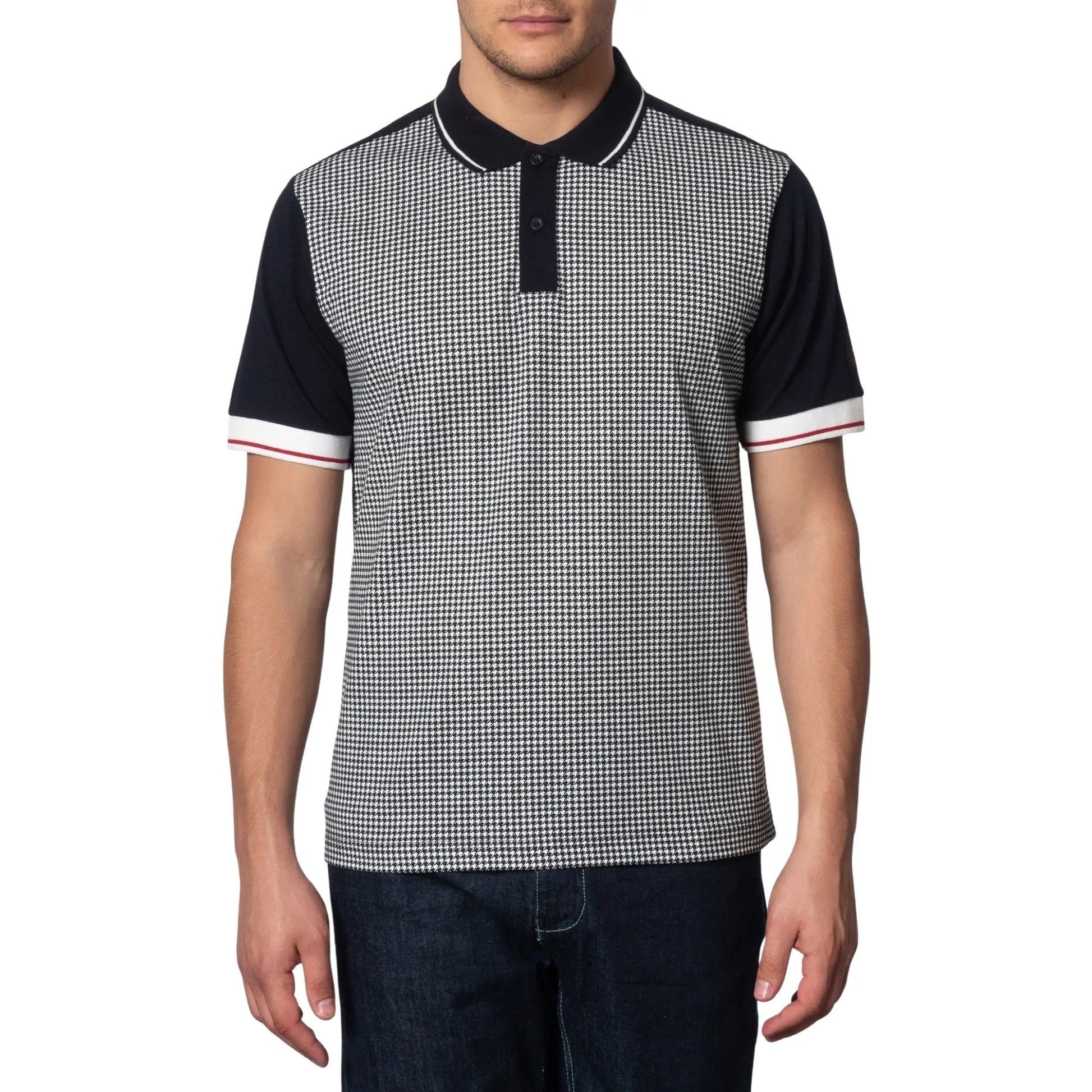 Buy Merc London Corona Polo - Black | Short-Sleeved Polo Shirtss at Woven Durham