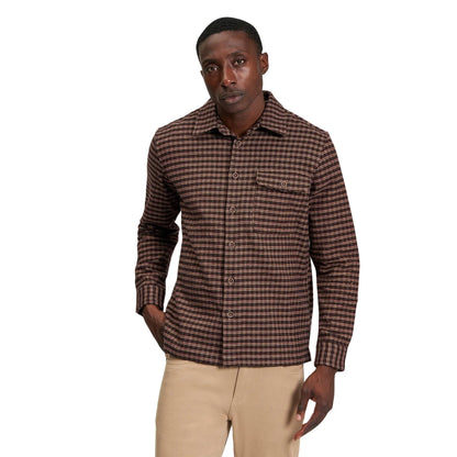 Buy Ben Sherman Cotton Overshirt - Dark Brown | Harrington Jacketss at Woven Durham