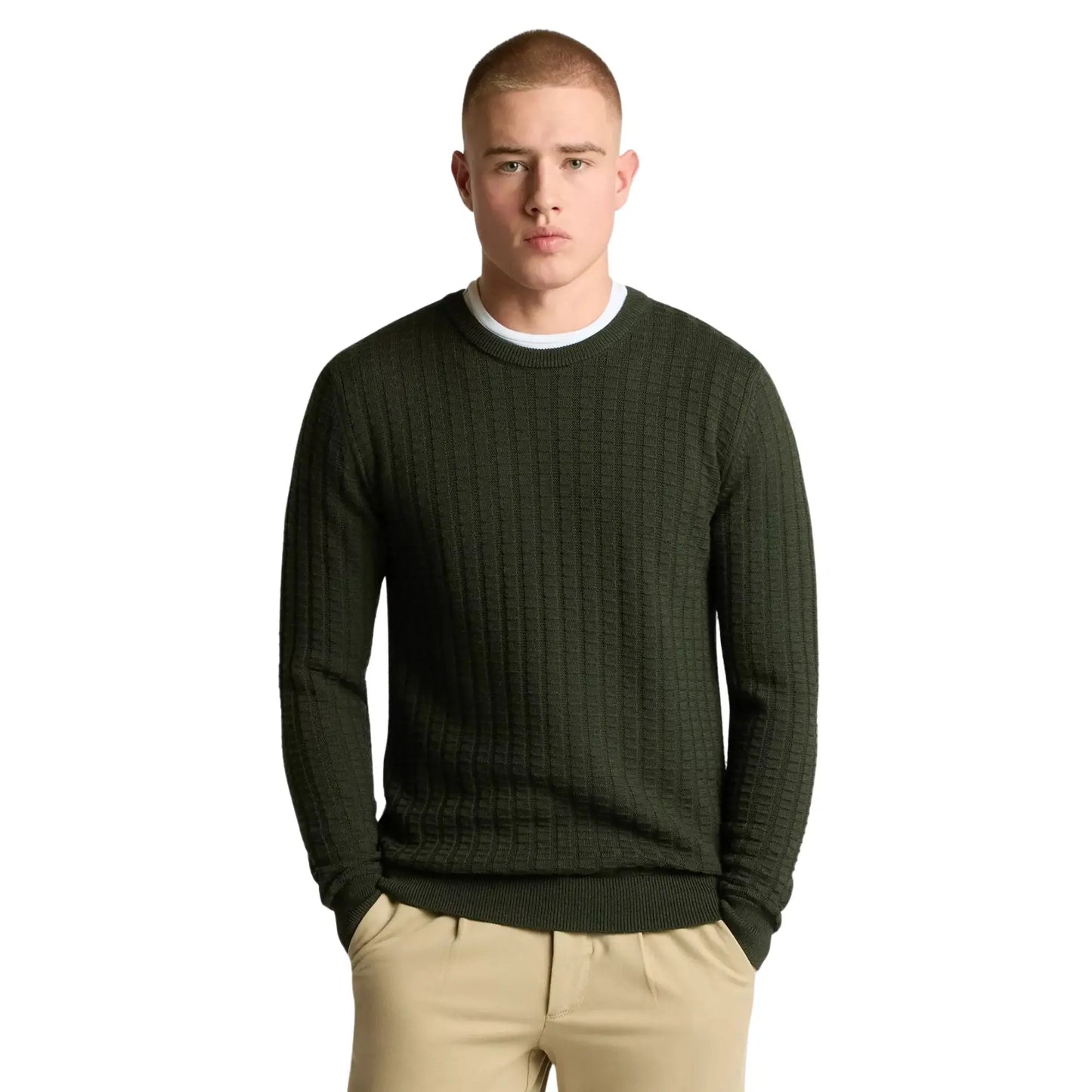 Buy Remus Uomo Crew-Neck Jumper - Green | Crew-Neck Jumperss at Woven Durham