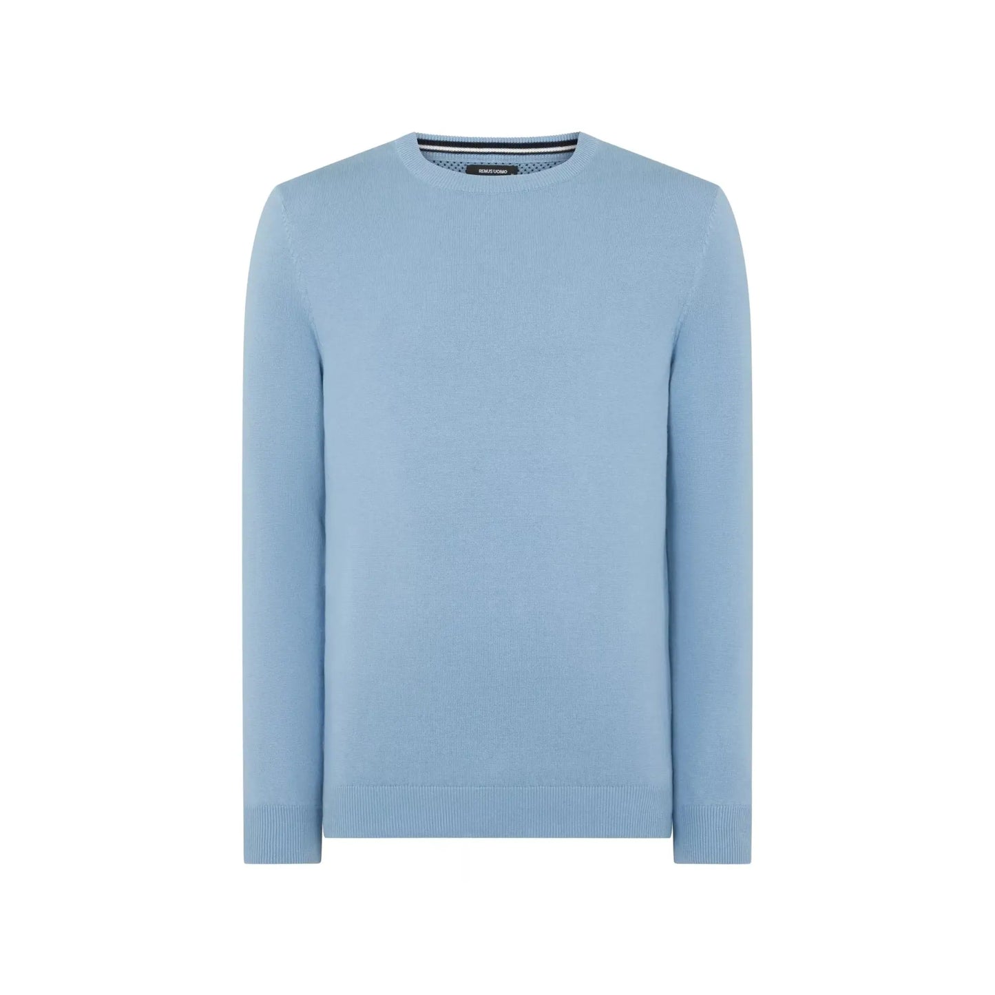 Buy Remus Uomo Crew Neck Knit Jumper - Sky Blue | Crew-Neck Jumperss at Woven Durham