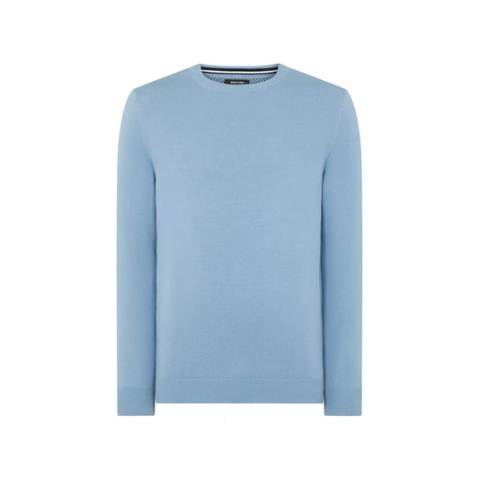 Buy Remus Uomo Crew Neck Knit Jumper - Sky Blue | Crew-Neck Jumperss at Woven Durham