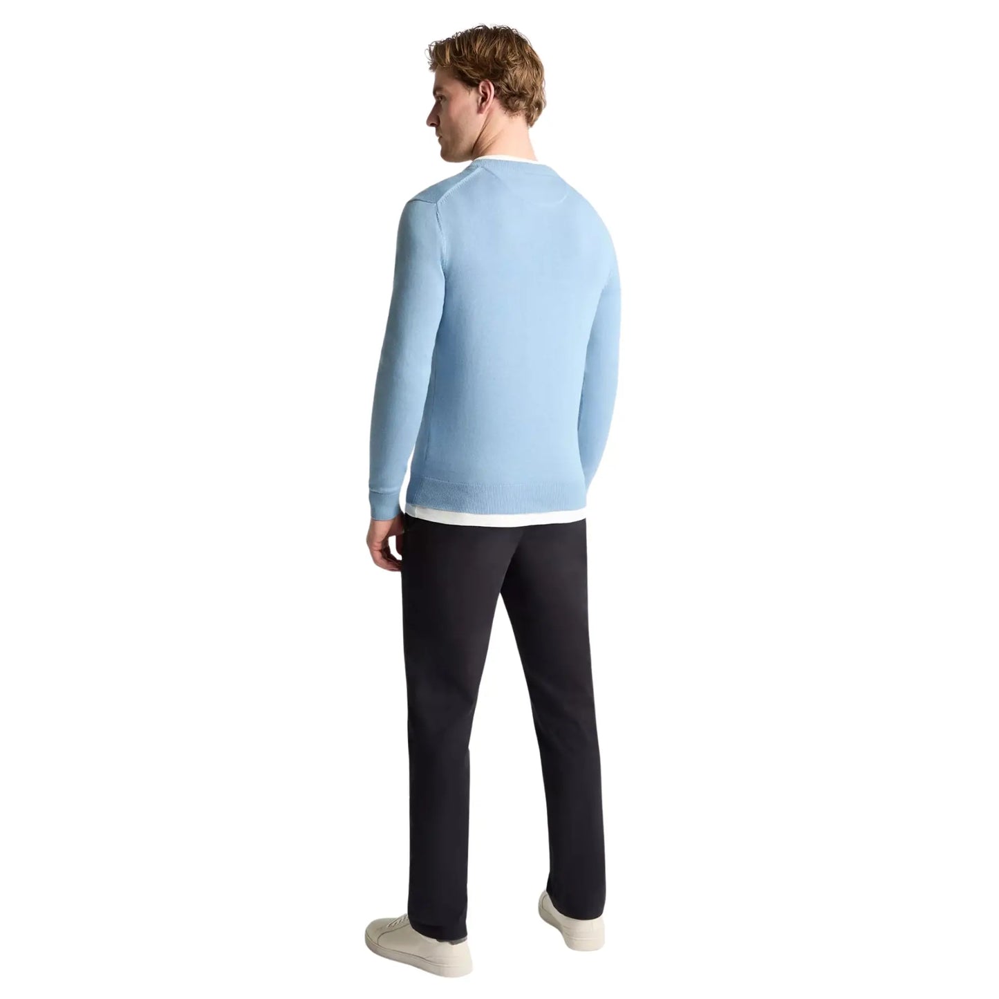 Buy Remus Uomo Crew Neck Knit Jumper - Sky Blue | Crew-Neck Jumperss at Woven Durham