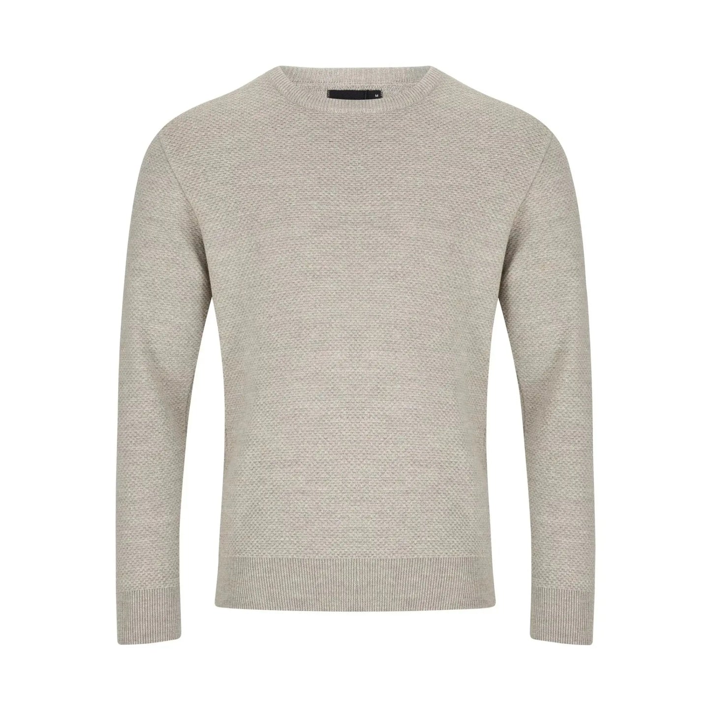 Buy Remus Uomo Crew Neck Knitted Sweater - Stone | Crew-Neck Jumperss at Woven Durham