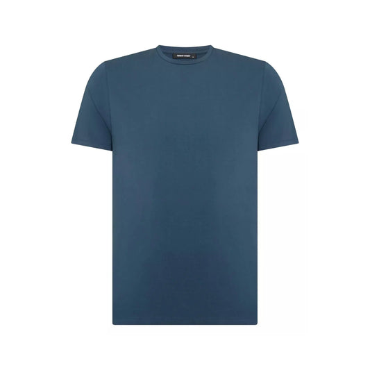 Buy Remus Uomo Crew Neck Stretch T-Shirt - Petrol Blue | T-Shirtss at Woven Durham