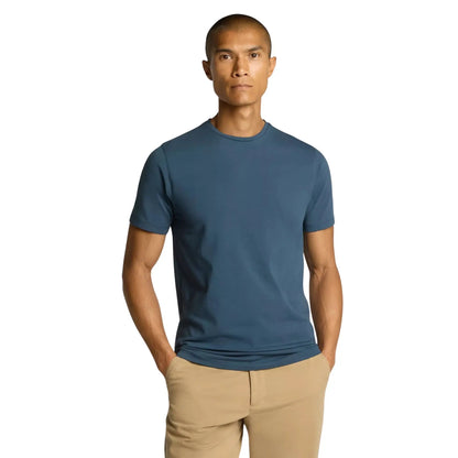 Buy Remus Uomo Crew Neck Stretch T-Shirt - Petrol Blue | T-Shirtss at Woven Durham