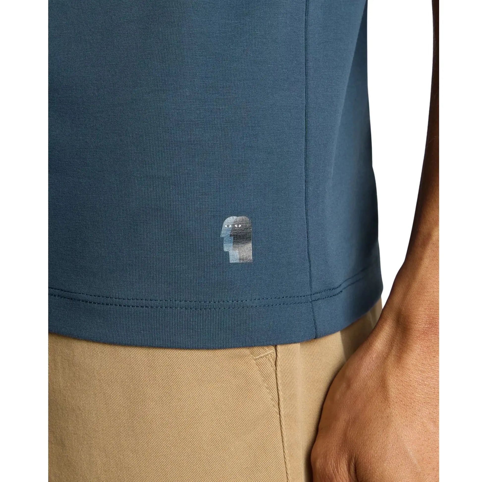 Buy Remus Uomo Crew Neck Stretch T-Shirt - Petrol Blue | T-Shirtss at Woven Durham