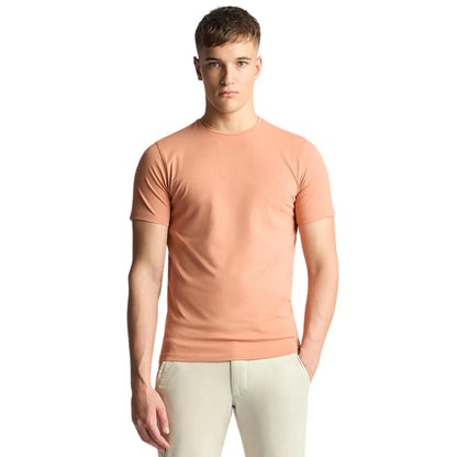 Buy Remus Uomo Crew Neck Stretch T-Shirt - Salmon | T-Shirtss at Woven Durham