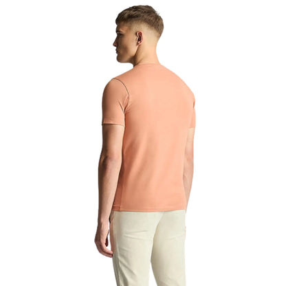 Buy Remus Uomo Crew Neck Stretch T-Shirt - Salmon | T-Shirtss at Woven Durham