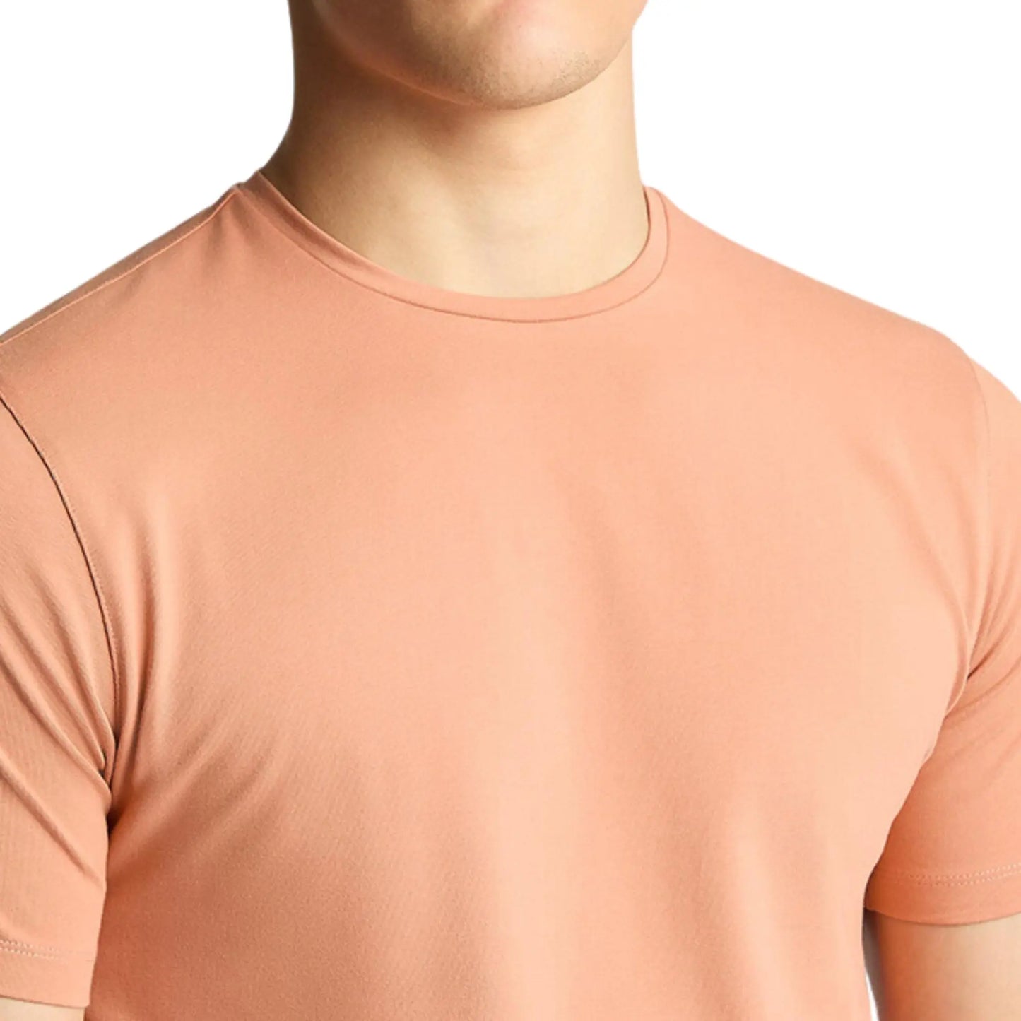 Buy Remus Uomo Crew Neck Stretch T-Shirt - Salmon | T-Shirtss at Woven Durham